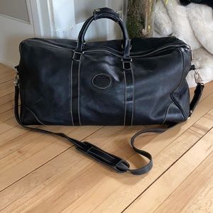 Large Leather Roots Banff Bag